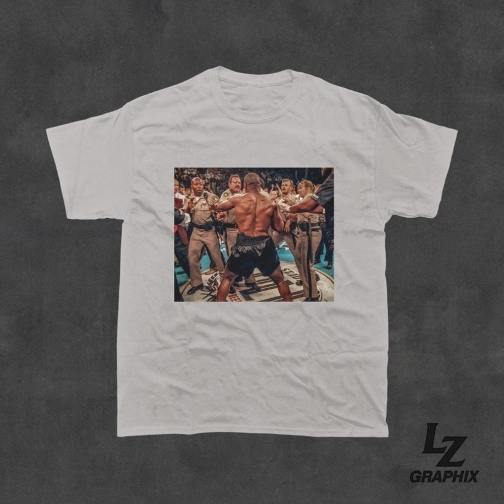 Mike Tyson Fighting Vegas Police T-Shirt Boxing Shirt